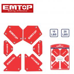 SKI - สกี จำหน่ายสินค้าหลากหลาย และคุณภาพดี | EMTOP EMWH6002 แม่เหล็กฉากงานเชื่อม 6 ชิ้น